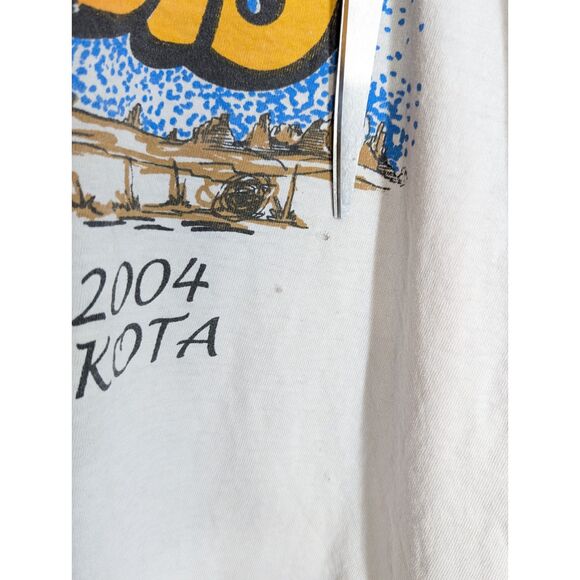 Vintage Thrashed Sturgis 2004 Motorcycle T Shirt Sz 3XL Cotton Made in USA 64th - Picture 15 of 16